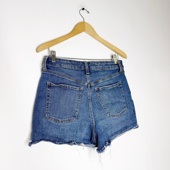 Old Navy Sky-Hi A-Line Denim Shorts Women’s Size 8 Higher High Rise - Picture 2 of 5